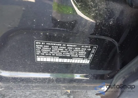 2015 Volkswagen Cc 2.0T Executive z USA, uszkodzony, nr VIN WVWRN7AN0FE819226